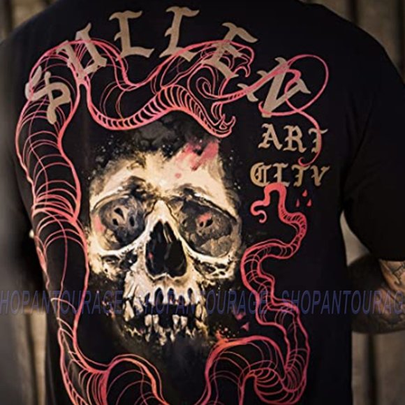 Sullen Art Collective Sketchy Standard SCM4425 Short Sleeve Men`s Skull T-shirt - Picture 3 of 8